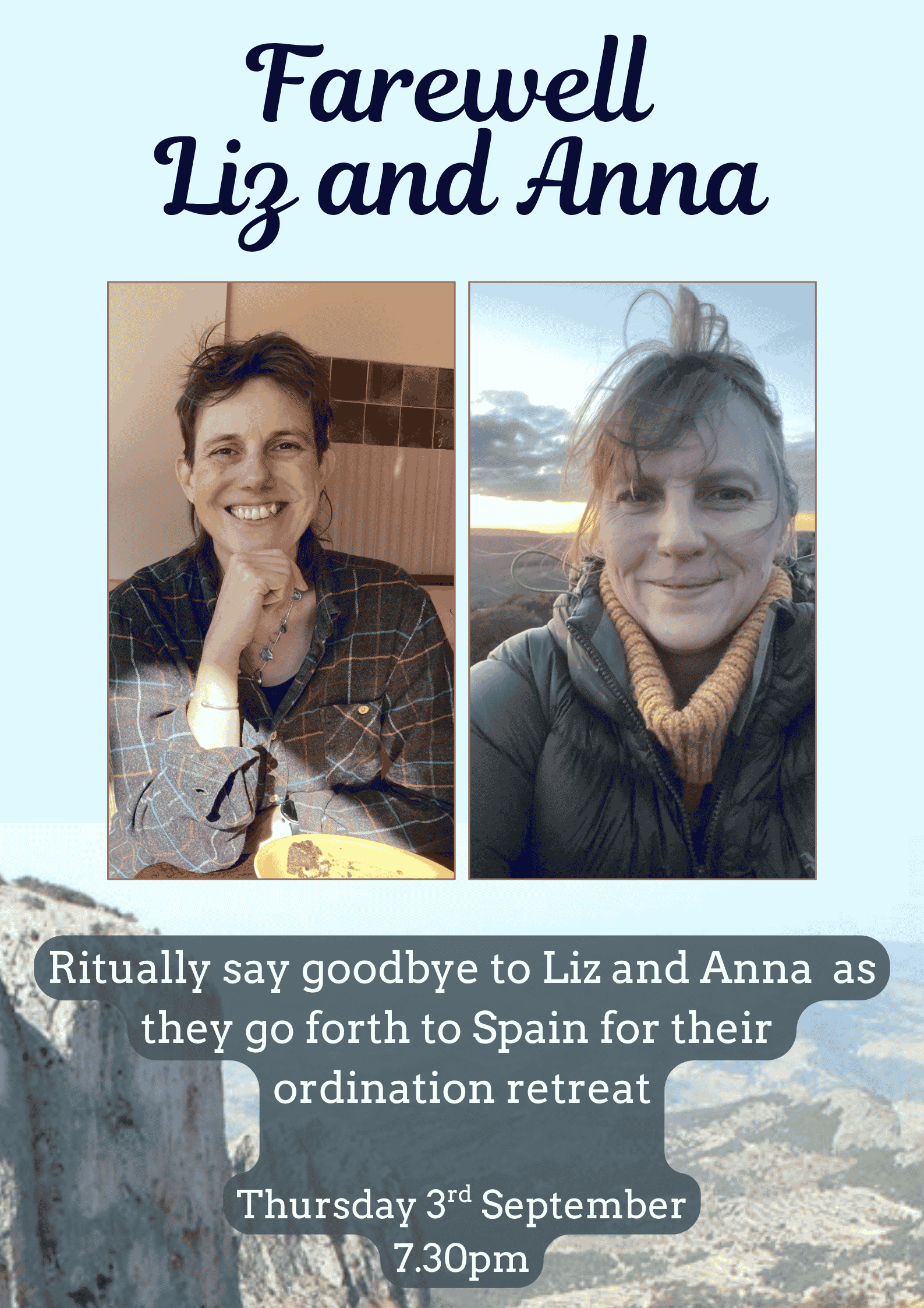 Liz and Anna's send off
