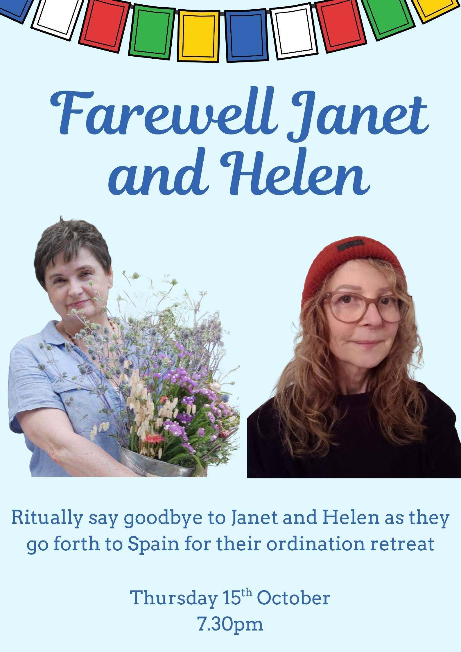 Janet and Helen's send off
